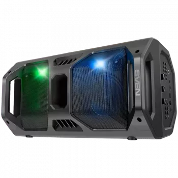 Głośnik SVEN PS-600, czarny (50W, TWS, Bluetooth, FM, USB, microSD, wyświetlacz LED, 4000mAh)
