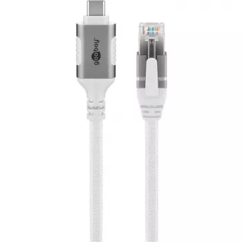 Goobay 74176 - adapter kablowya sieciowego USB 3.1 Typ C Gigabit Ethernet 2 m - Karta sieciowa - 1.000 Mbps (74176)