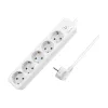 LogiLink LPS246. Kabellänge: 1,5 m, Anzahl der AC-Ausgänge: 5 AC-Ausgänge, Unterstützung von Positionierung: Indoor. AC Eingangsspannung: 250 V, Maxim