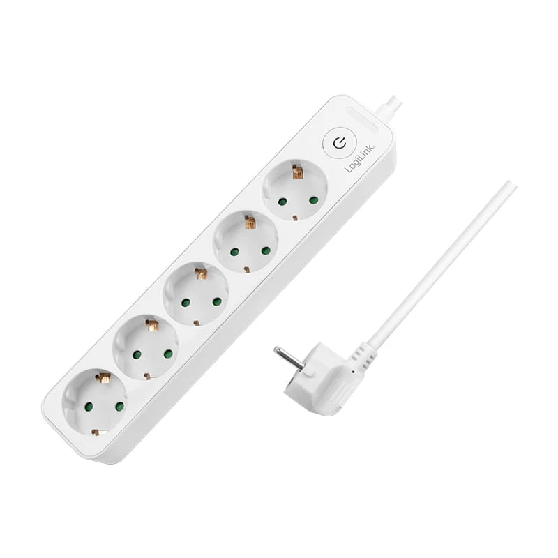 LogiLink LPS246. Kabellänge: 1,5 m, Anzahl der AC-Ausgänge: 5 AC-Ausgänge, Unterstützung von Positionierung: Indoor. AC Eingangsspannung: 250 V, Maxim
