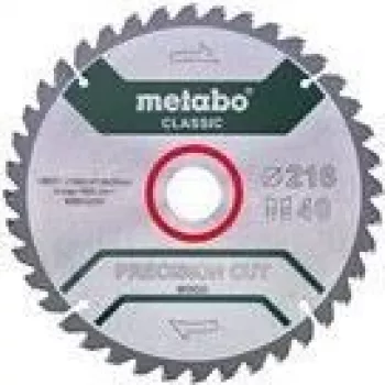 Tarcza do piły tarczowej Metabo 628652000 21,6 cm do płyty wiórowej, twardego drewna, MDF, sklejki, miękkiego drewna