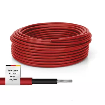 Kabel Digitus DK-SCIC6R-0200 20m 6mm² Czerwony Odporny na UV 1500V DC