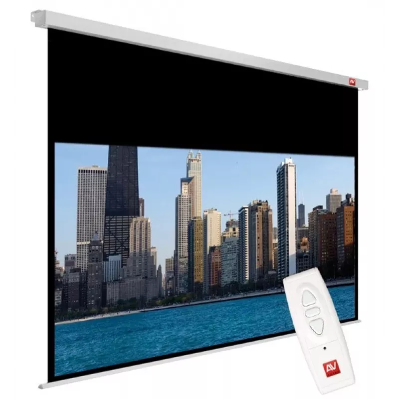 AVTEK Electric Projection Screen Video Electric 270, 4:3, viewable 195×260 cm, ceiling/wall mount, 20 cm Czarny drop, 5 cm borders