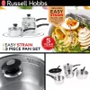 Zestaw naczyń kuchennych Russell Hobbs RH00542EU7 — 3-częściowe patelnie z powłoką nieprzywierającą, można myć w zmywarce