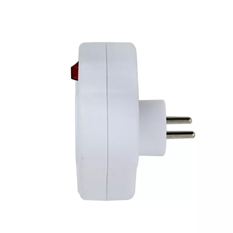 Esperanza ELK304W rozdzielacz elektryczny, 3 gniazda z przełącznikiem, biały