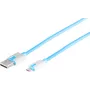 Kabel USB S/CONN 14-50013 USB 2.0 2m USB A Micro-USB B Niebieski