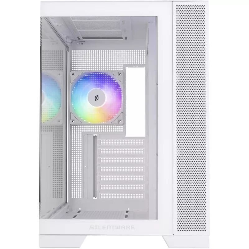 Obudowa PC Silentware View A-RGB biały VIEWWHITE — mid-tower z oświetleniem A-RGB, wykończenie białe