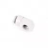 Kompresyjny łącznik kątowy Alphacool 17619 G1/4 AG na IG obrotowy, biały