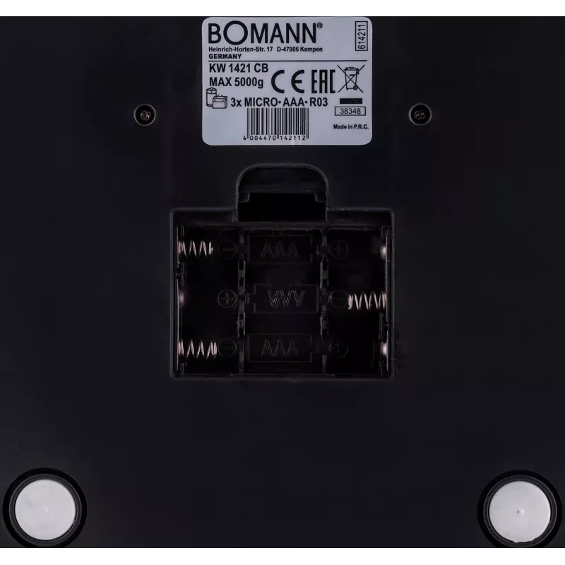 Bomann KW 1421 CB - LCD - Czarny - Stal nierdzewna - 160 X 230 X 18 Mm - 18 Mm - AAA - Stal nierdzewna (614211)