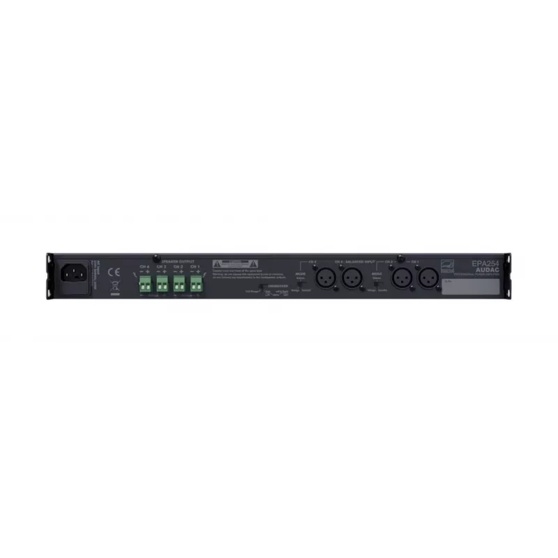 Wzmacniacz audio AUDAC EPA254 4.0 kanałów Klasa D 0,1% THD
