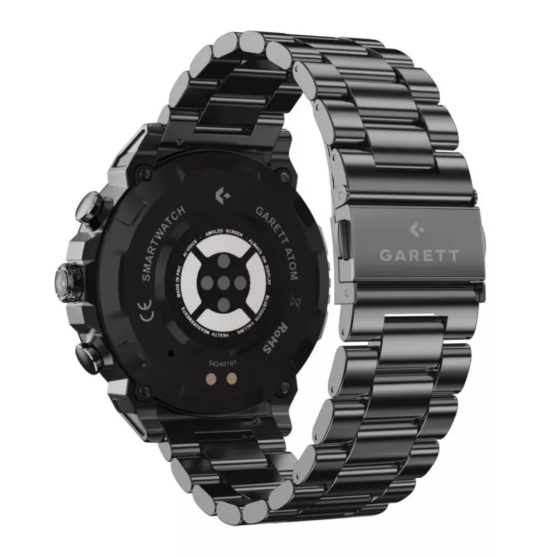Smartwatch Garett Atom Czarny Steel