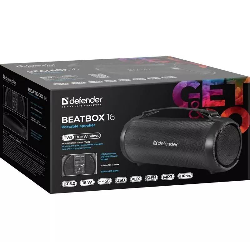 Głośnik Bluetooth BEATB OX 16W, 65216, DEFENDER