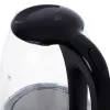 Czajnik Mesko MS 1302b | Elektryczny | 2200 W | 1,7 L | Szklany | Obrotowa podstawa 360° | Czarny