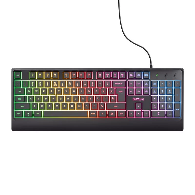 Trust GXT 792 QUADROX klawiatura Mysz w zestawie Gaming USB QWERTY US English Czarny