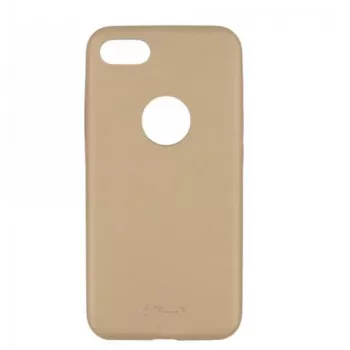 Etui Tellur cienki ze skóry syntetycznej do iPhone'a 8 — złote