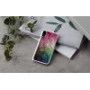 Etui na smartfona iKins do iPhone XR – wzór kwiatów wodnych, biały