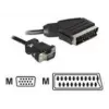 adapter kablowya wideo DeLOCK 65028 SCART (21-pin) do VGA (D-Sub) 2 m