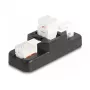 DeLOCK Keystone LSA Set RJ45 RJ11 Cat.6 czarny uchwyt zatrzaskowy