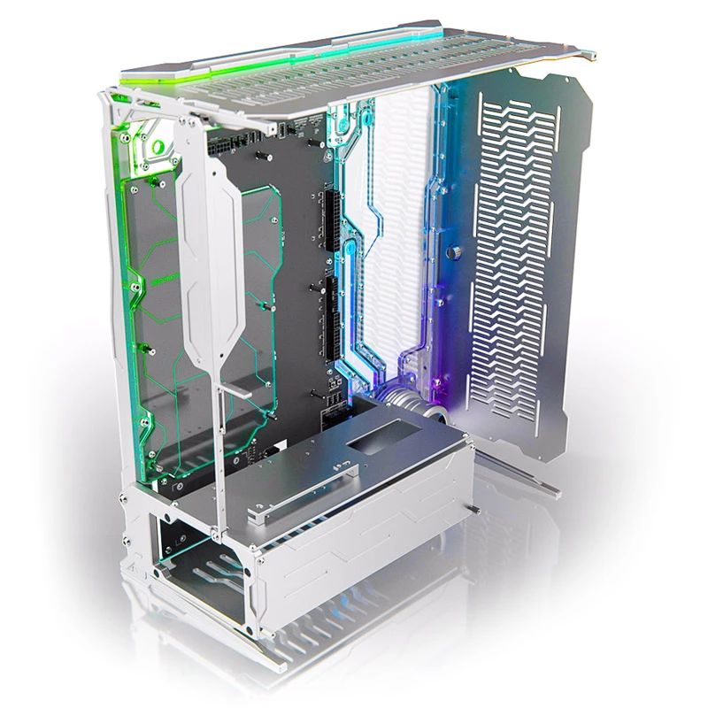 Obudowa komputerowa Triton Spectre Integra-M Elite marki Singularity Computers — srebrna
