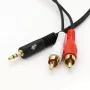 TB kabel 3,5mm MiniJack -2x RCA M/M 1,5m (AKTBXAJ2RCA150B)