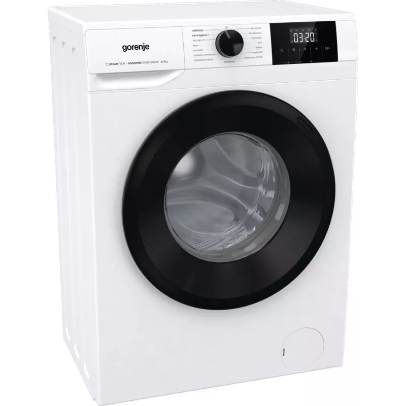 Pralka wolnostojąca Gorenje W3NGPI72SBS, 7 kg, 1200 obr./min, silnik inwerterowy, para, 15 programów, biała
