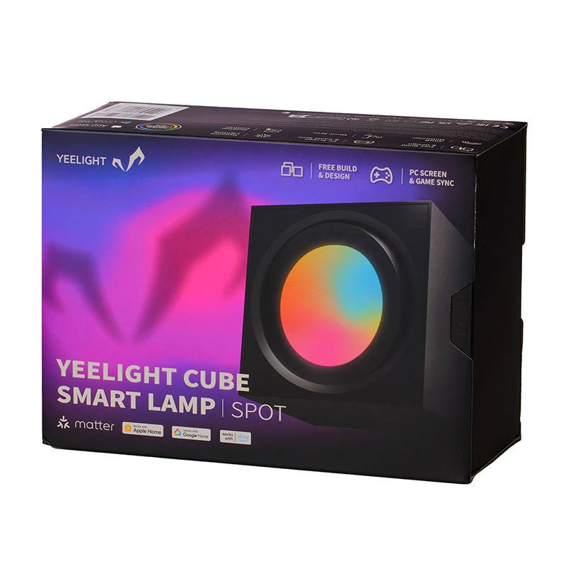 Panel świetlny gamingowy YEELIGHT SMART CUBE LIGHT SPOT - baza (YLFWD-0008) Czarny
