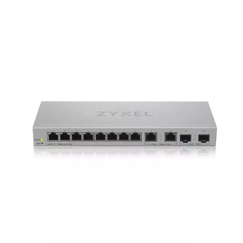 Przełącznik sieciowy Zyxel XGS1210-12-ZZ0102F zarządzany Gigabit Ethernet (10/100/1000) Szary