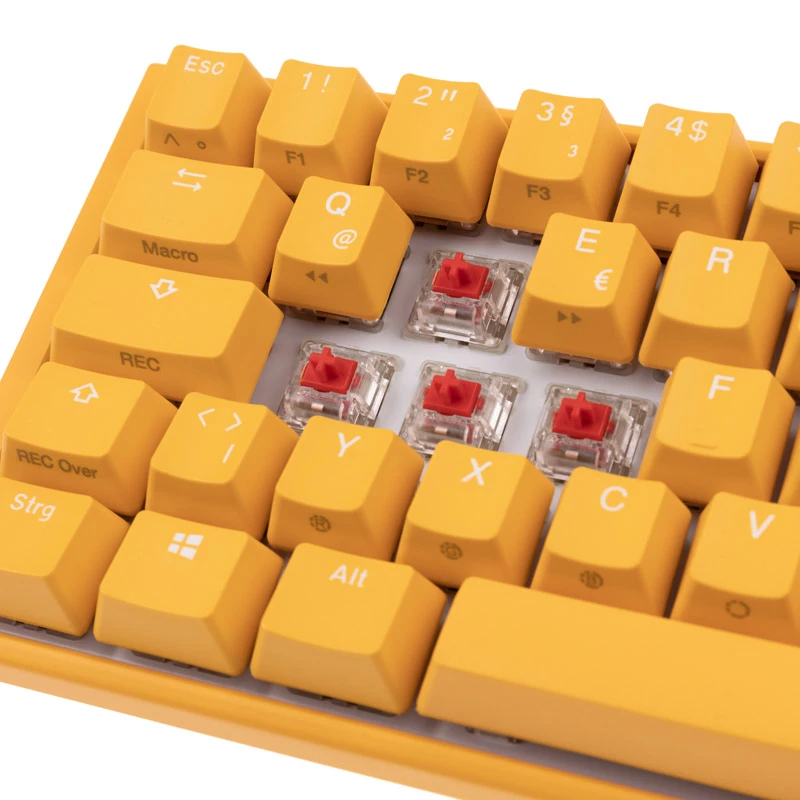 Ducky One 3 SF żółty Klawiatura Gamingowa USB Mechaniczna RGB LED