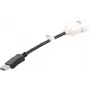 Kabel DisplayPort do DVI-D DELL 023NVR 0,23 m czarno-biały
