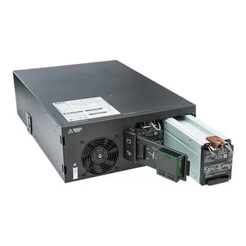 APC Smart-UPS On-Line, 6 kVA / 6 kW, montaż w szafie 4U, 230 V, 6x C13 + 4x C19 gniazd IEC, karta sieciowa + SmartSlot, wydłużony czas pracy, w zestawie szyny montażowe, Marine