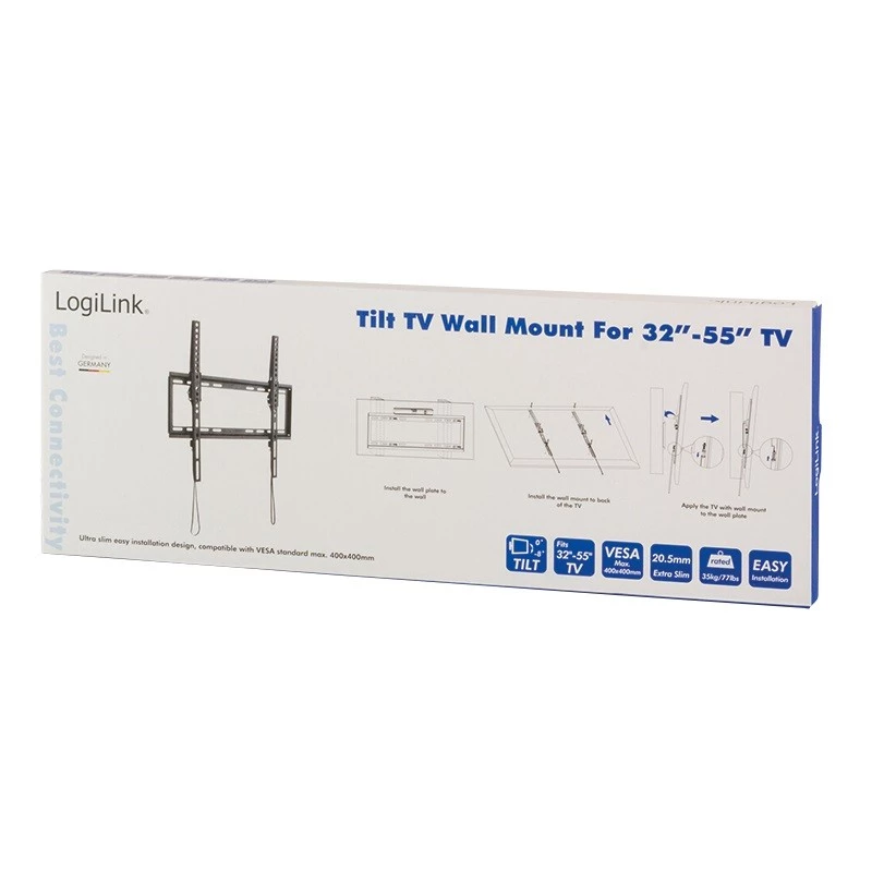 LogiLink BP0010 Uchwyt/stojak do telewizora 139,7 cm (55 cali) Czarny