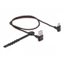 Kabel USB DeLOCK EASY-USB 2.0 wtyk męski typu A na wtyk męski typu C kątowy 0,5 m czarny