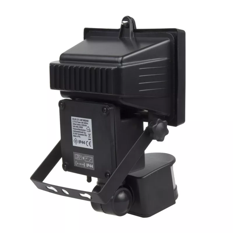 Maclean MCE442 Lampa solarna LED reflektor z czujnikiem ruchu naścienna lampa zmierzchowa IP44 6W 6000K