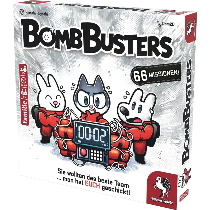Gra planszowa Pegasus Spiele Pegasus Bomb Busters (Spiel des Jahres 2025) – rodzinna gra strategiczna