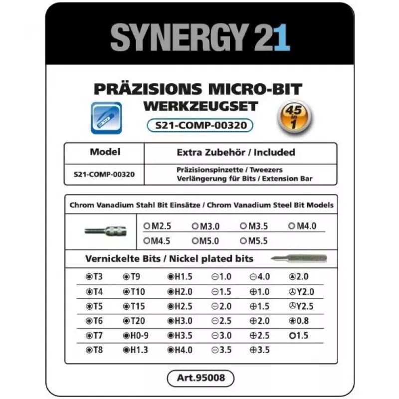 Wkrętarka akumulatorowa Synergy21 S21_LiION 3,6 V kompaktowa