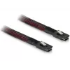Kabel SAS DeLOCK 83073 0,1 m czarno-czerwony