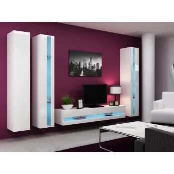 Regał Cama VIGO NEW 180/40/30 biały/biały połysk
