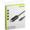 Goobay USB-C -to-HDMI -Cable 4K a 60 Hz 2 m Czarny - -Plug> HDMI (75697)