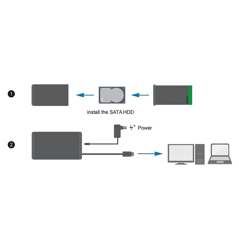 Obudowa HDD LogiLink UA0284 Czarna 3.5 cala