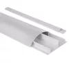 Aluminiowa listwa maskująca kable MACLEAN MC-814 S, srebrna — natynkowa osłona na kable