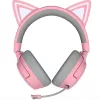Zestaw słuchawkowy Razer Kraken Kitty V3 Pro - Quartz, przewodowy i bezprzewodowy, pałąk, gaming, USB Type-A, Bluetooth, różowy