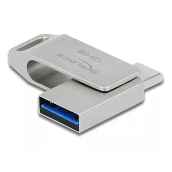 Pamięć USB DeLOCK 128GB USB-C Type-A Swivel Model