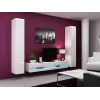 Szafka pod telewizor cama meble VIGO NEW 30/180/40, biały połysk na blacie, płyta wiórowa, 1800×400×300 mm