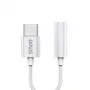 Adapter audio USB Type 3.1 C (M) – Jack 3,5mm (F) Biały SAVIO AK-51