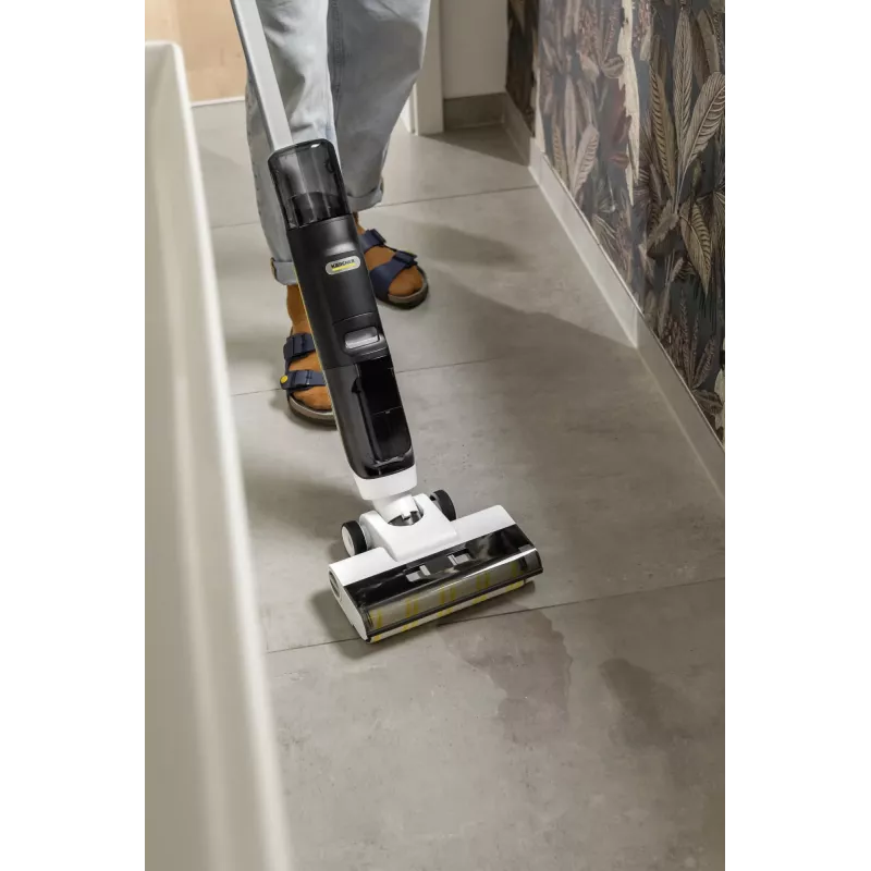 Odkurzacz do podłóg trzy w jednym Karcher FCV 3 1.056-122.0 — do czyszczenia na sucho i mokro, 160 W, biały