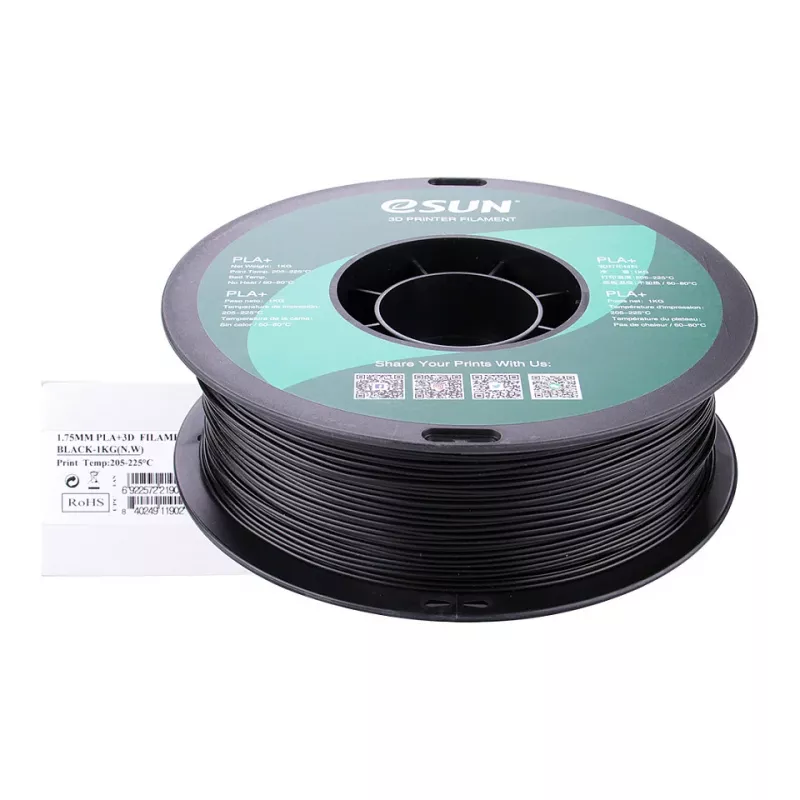 PLA+ 1,75mm CZARNY 1kg