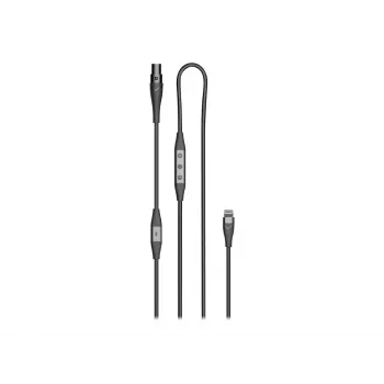 Kabel połączeniowy Beyerdynamic Pro X Lightning — cyfrowy kabel audio Apple Lightning na 3,5 mm, czarny