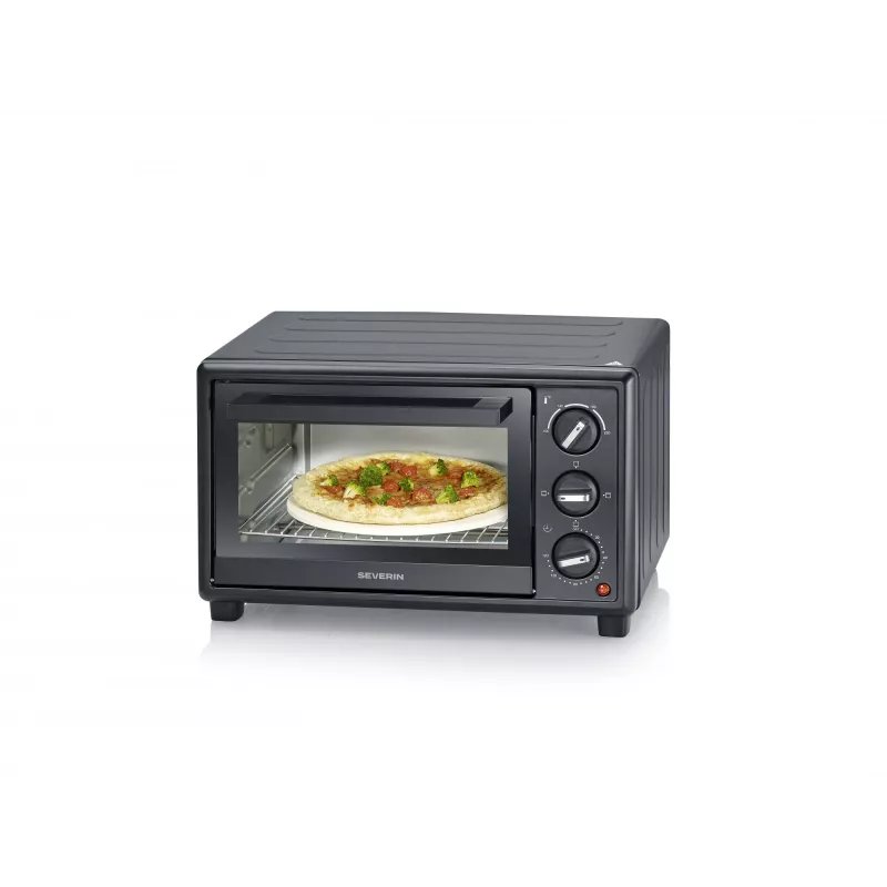 Elektryczny mini piekarnik SEVERIN TO 2078 — pojemność 20 l, 1600 W, czarny, wolnostojący