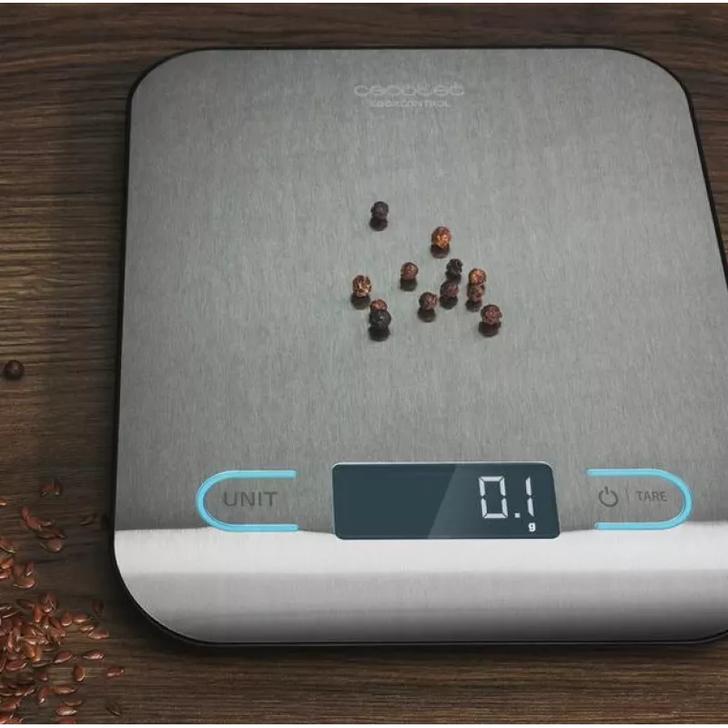 Waga kuchenna Cecotec | CookControl | Maksymalna waga (udźwig) 5 kg | Działka 1 g | Typ wyświetlacza LCD