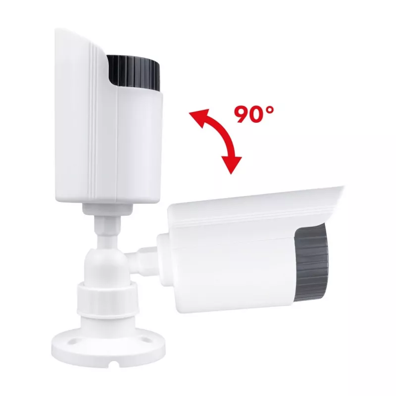 Atrapa kamery tubowej z diodami IR LED, CEE IR1800 W — nieaktywny symulator nadzoru
